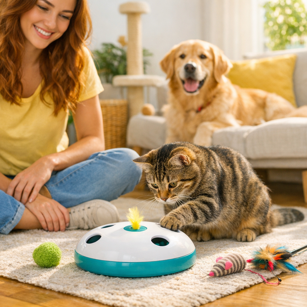 Juguete interactivo para gatos: cómo mantenerlos activos en casa