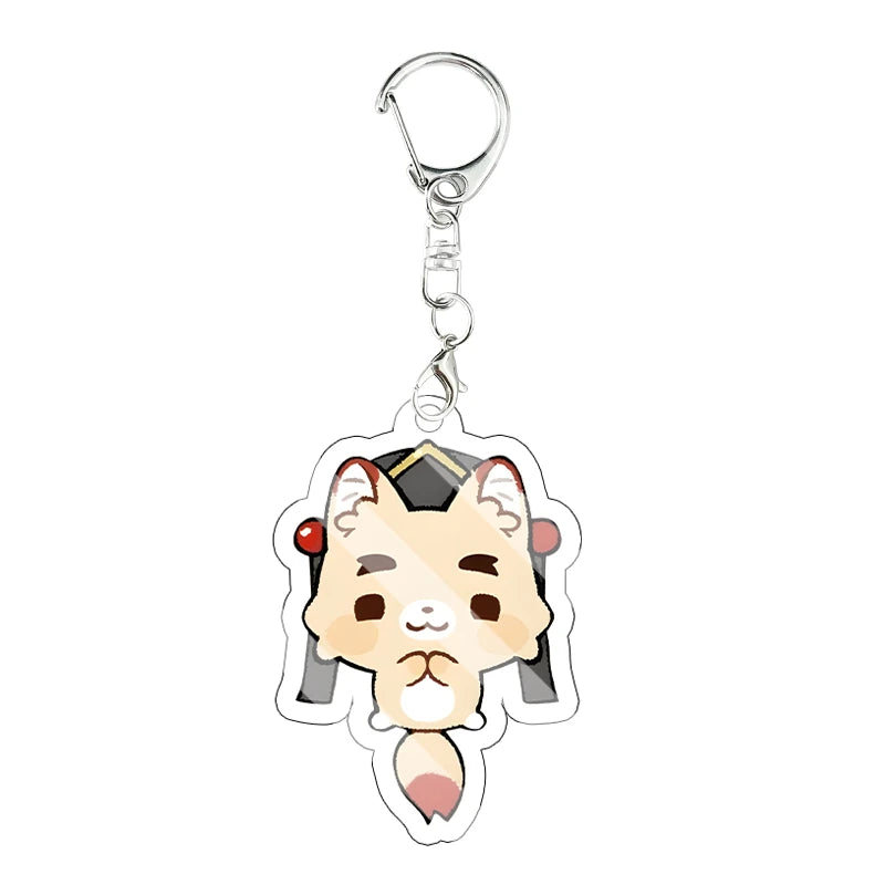 Llavero Acrílico Anime Chibi - Gato, Zorro y Más