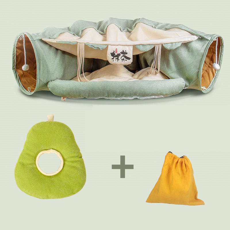 Tunel Cama para Gatos 4 Temporadas - Poliester, 126cm Largo