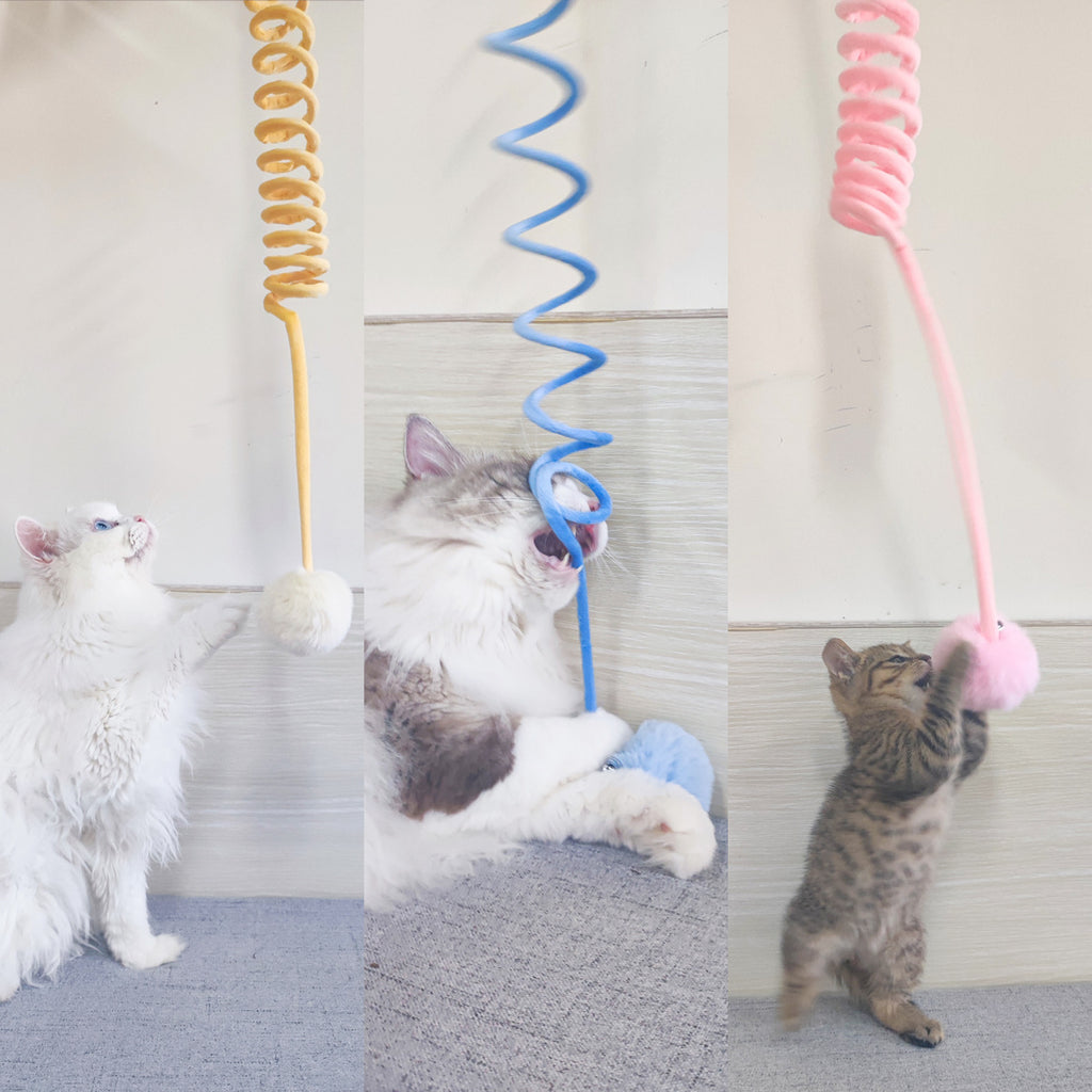 Juguete Interactivo para Gatos con Ventosa y Pelota de Pelo