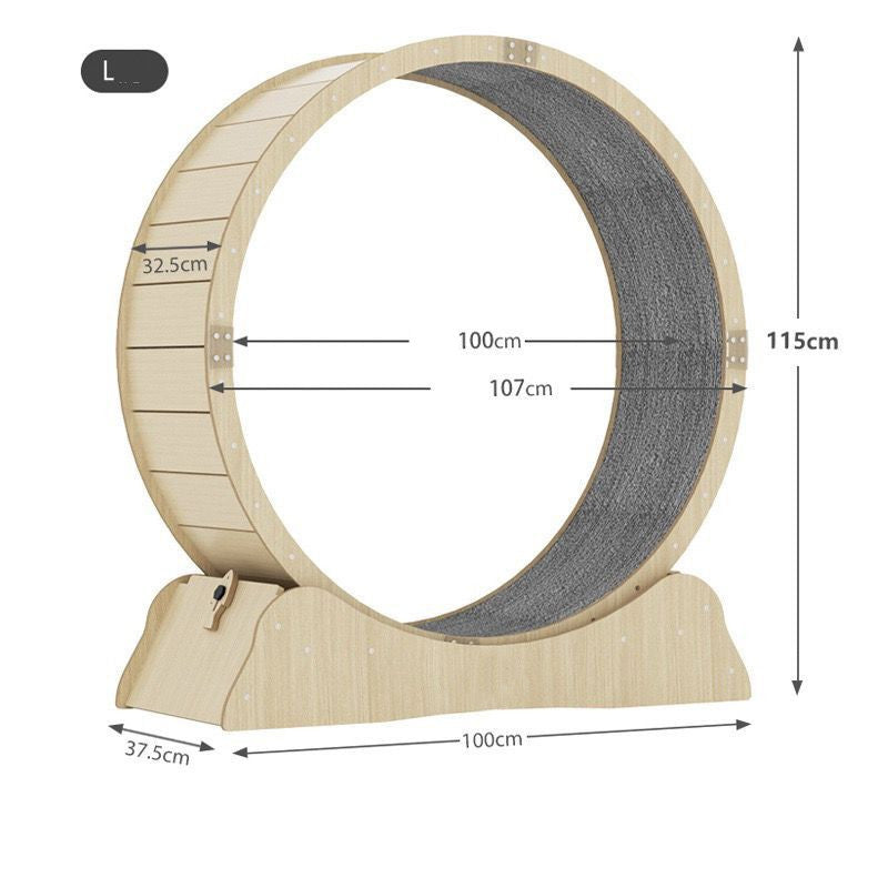 Rueda de Ejercicio Silenciosa para Gatos - Fitness Interior