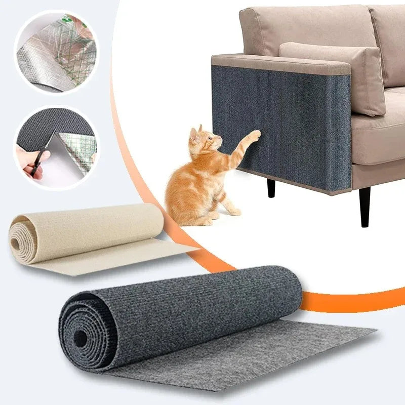 Rascador Adhesivo para Gatos - Proteccion de Sofa y Paredes