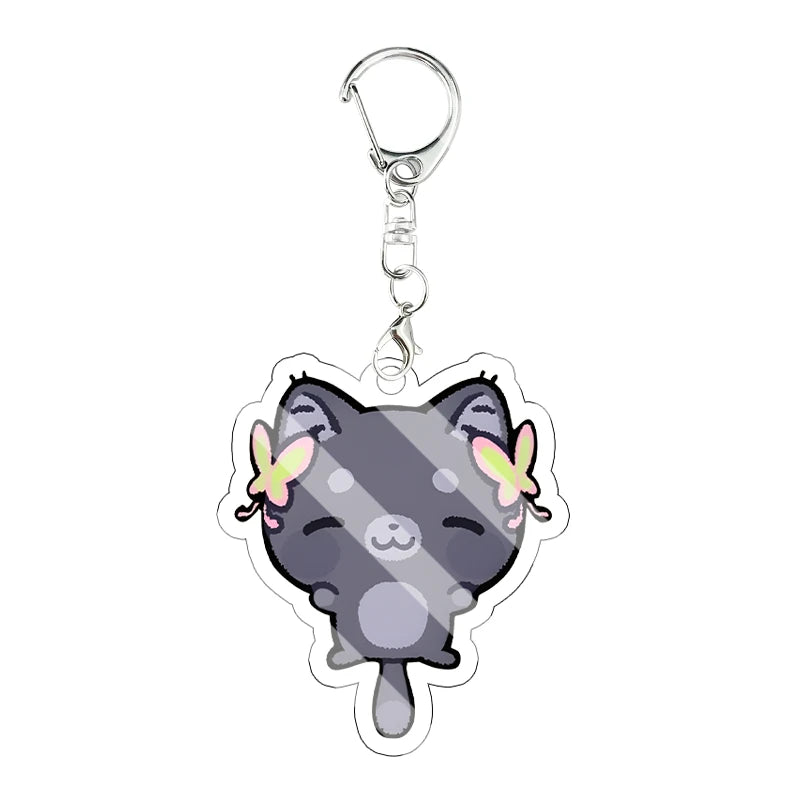Llavero Acrílico Anime Chibi - Gato, Zorro y Más