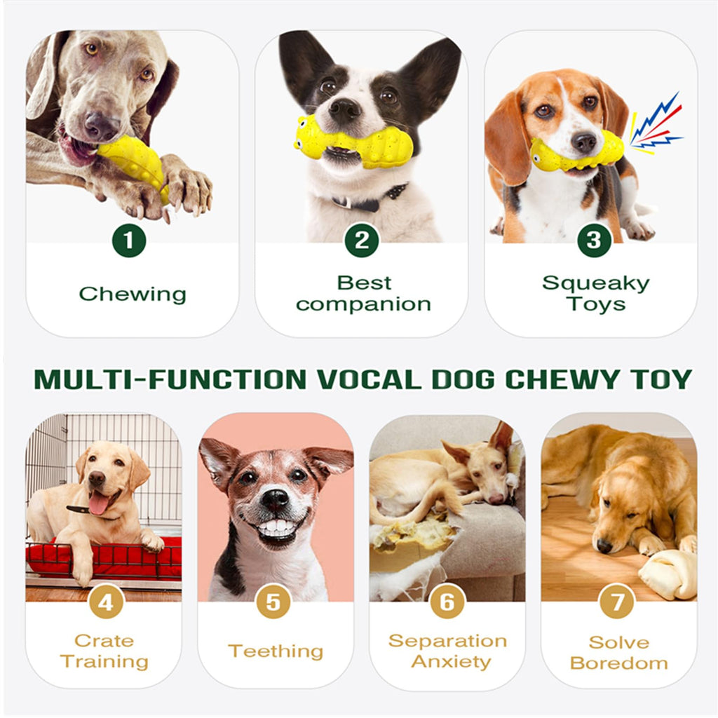 Juguete Mordedor con Sonido para Perros - Irrompible, Material Grado Alimentario