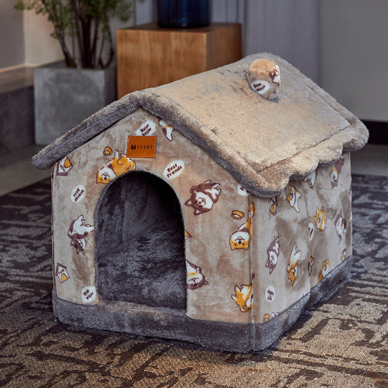Cama plegable cálida armada, vista superior Nuvola Pets
