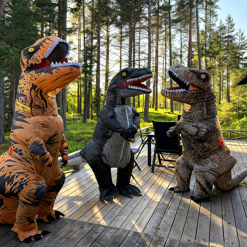 Disfraz Inflable de Dinosaurio T-Rex para Adulto