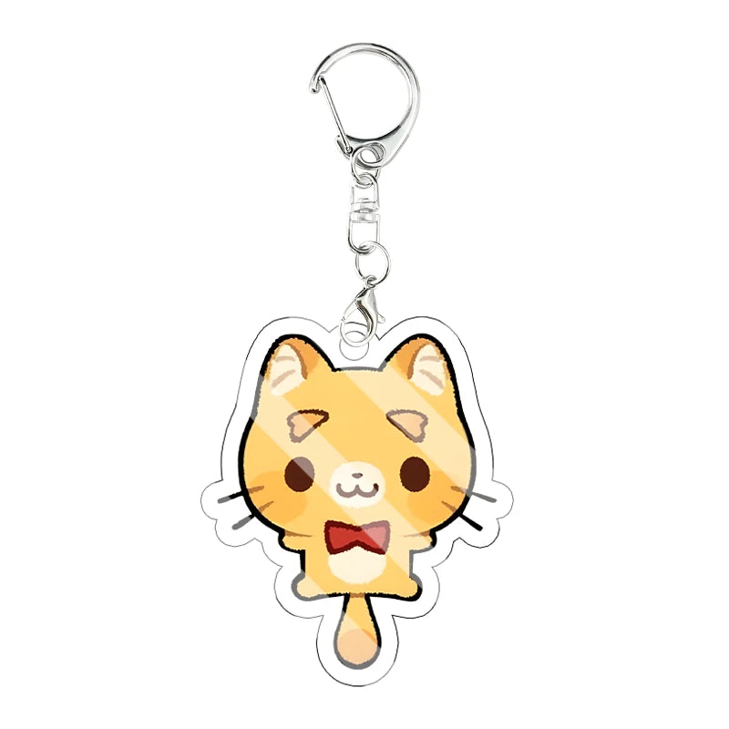 Llavero Acrílico Anime Chibi - Gato, Zorro y Más