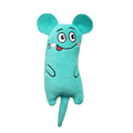 Juguete Peluche Gato Bordado Menta para Mascotas