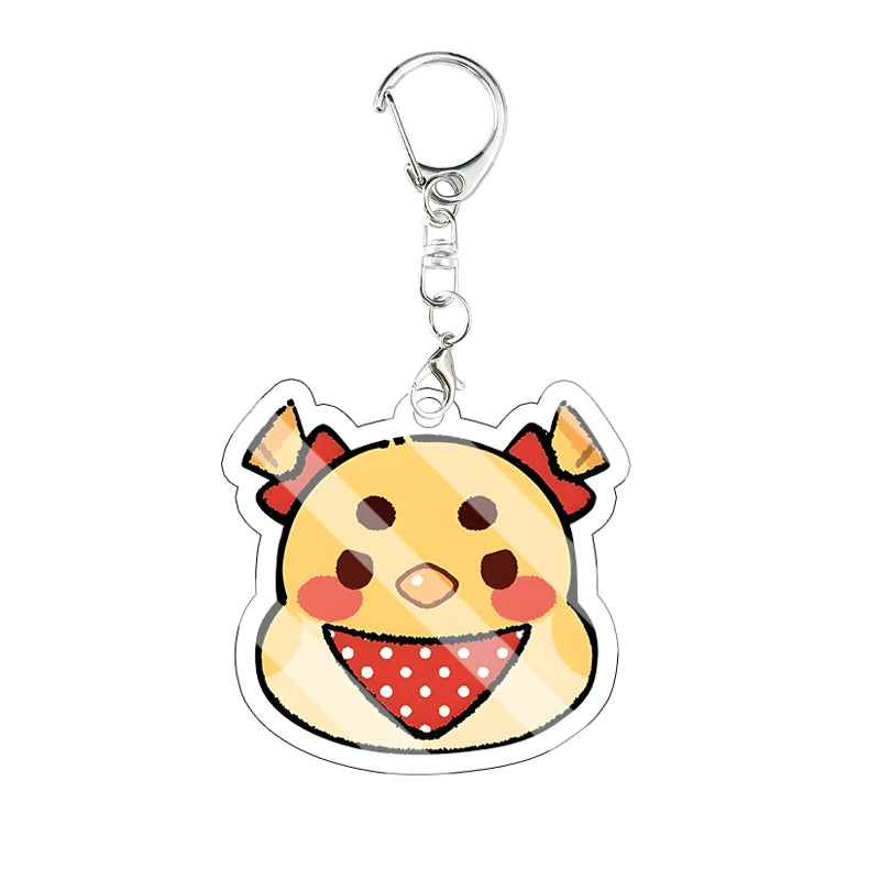 Llavero Acrílico Anime Chibi - Gato, Zorro y Más