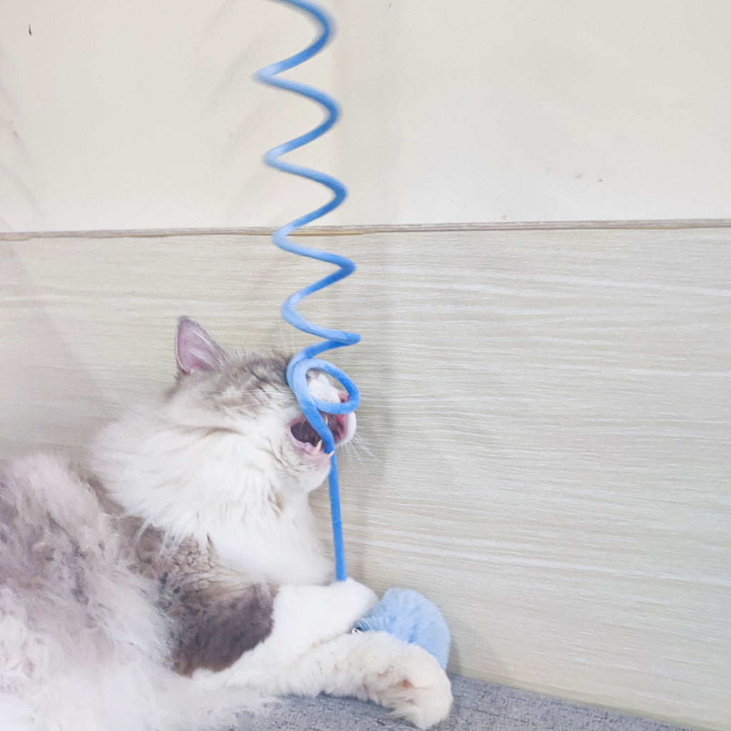 Juguete Interactivo para Gatos con Ventosa y Pelota de Pelo