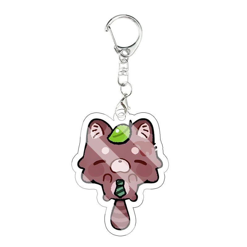Llavero Acrílico Anime Chibi - Gato, Zorro y Más