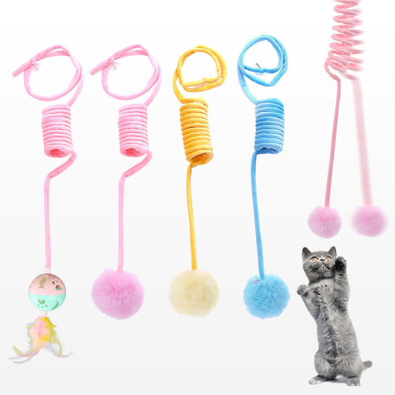 Juguete Interactivo para Gatos con Ventosa y Pelota de Pelo
