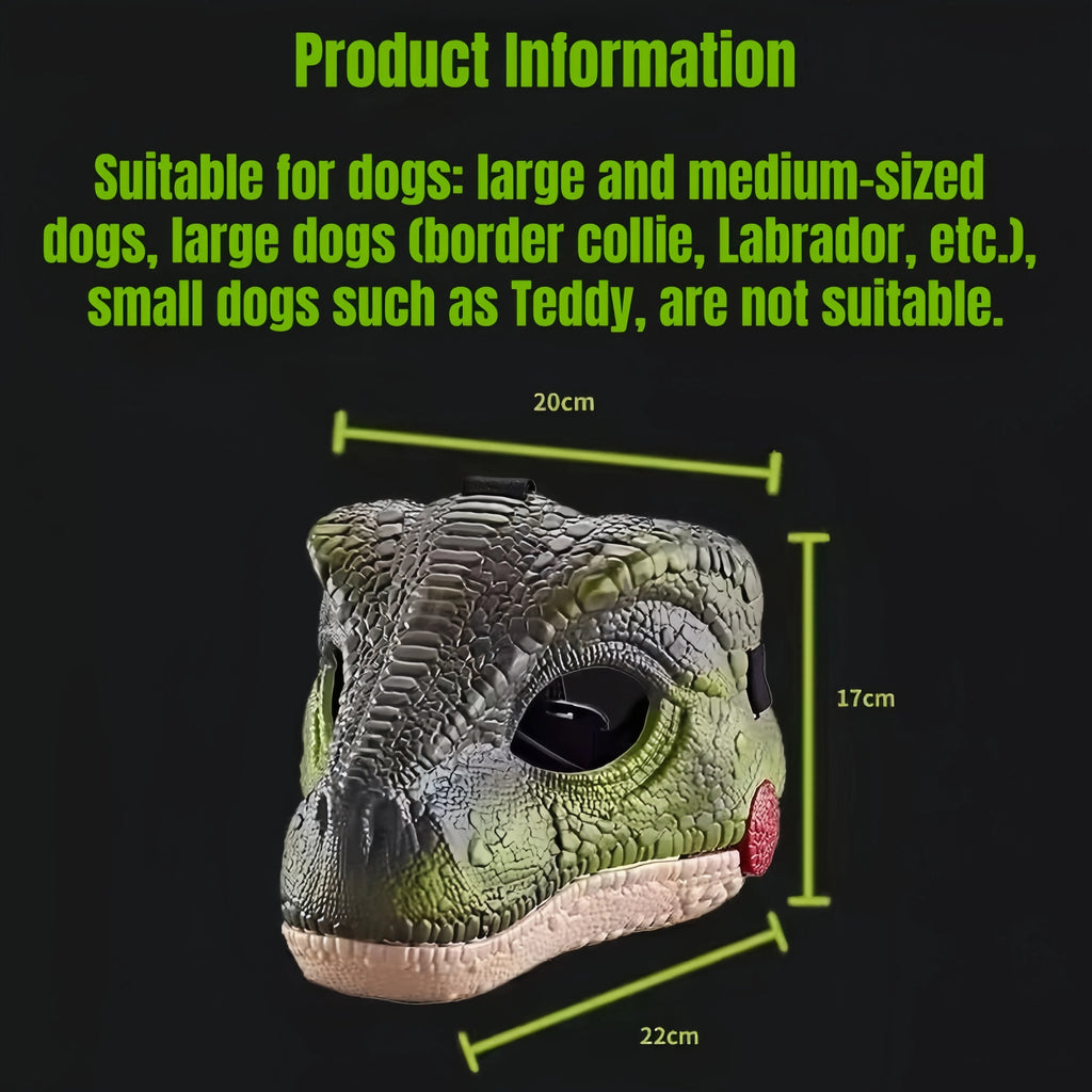 Máscara de Dinosaurio para Mascota y humano - Con Sonido