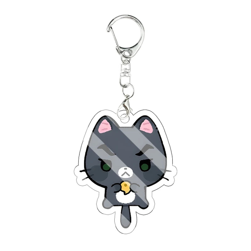 Llavero Acrílico Anime Chibi - Gato, Zorro y Más