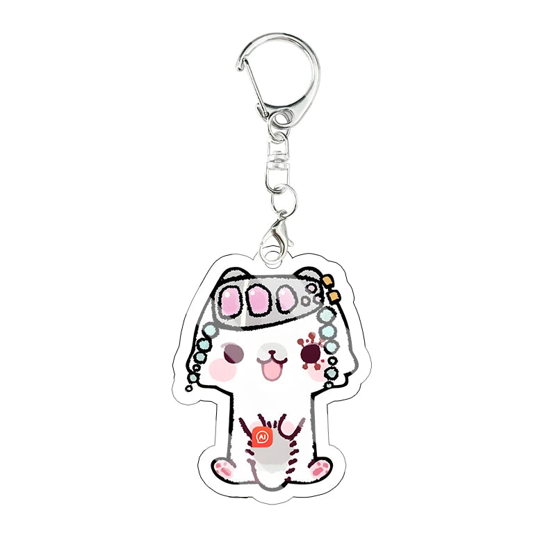 Llavero Acrílico Anime Chibi - Gato, Zorro y Más