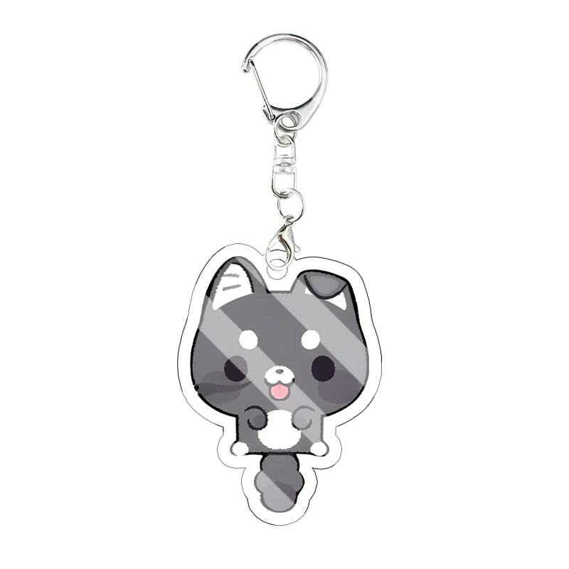 Llavero Acrílico Anime Chibi - Gato, Zorro y Más