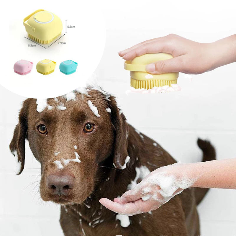 Guante de Bano y Masaje para Perros y Gatos - Cepillo con Shampoo