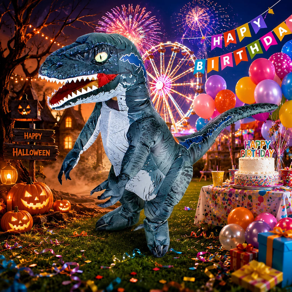 Disfraz Inflable de Dinosaurio T-Rex - Halloween