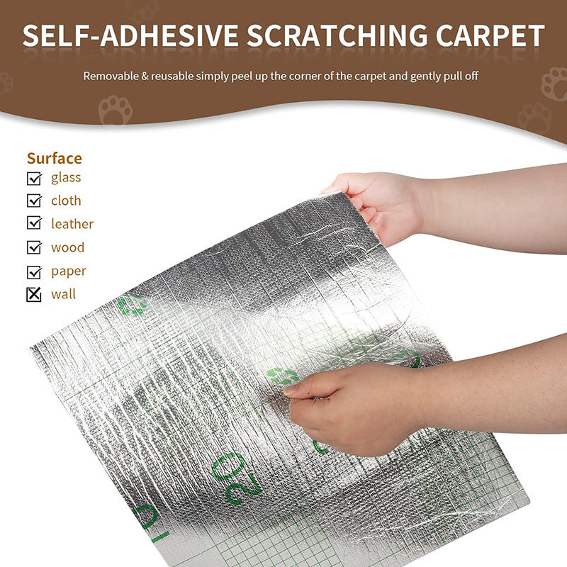 Rascador Adhesivo para Gatos - Proteccion de Sofa y Paredes