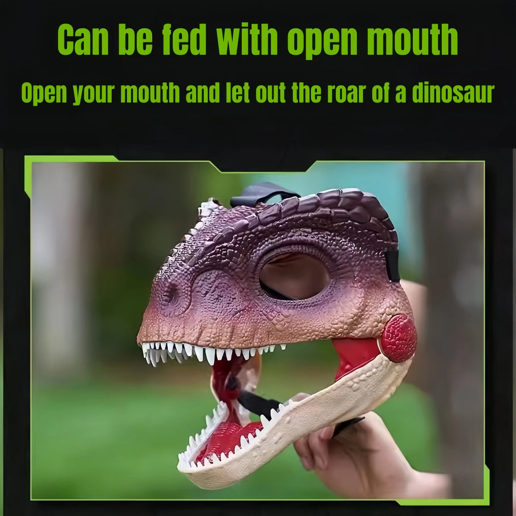 Máscara de Dinosaurio para Mascota y humano - Con Sonido
