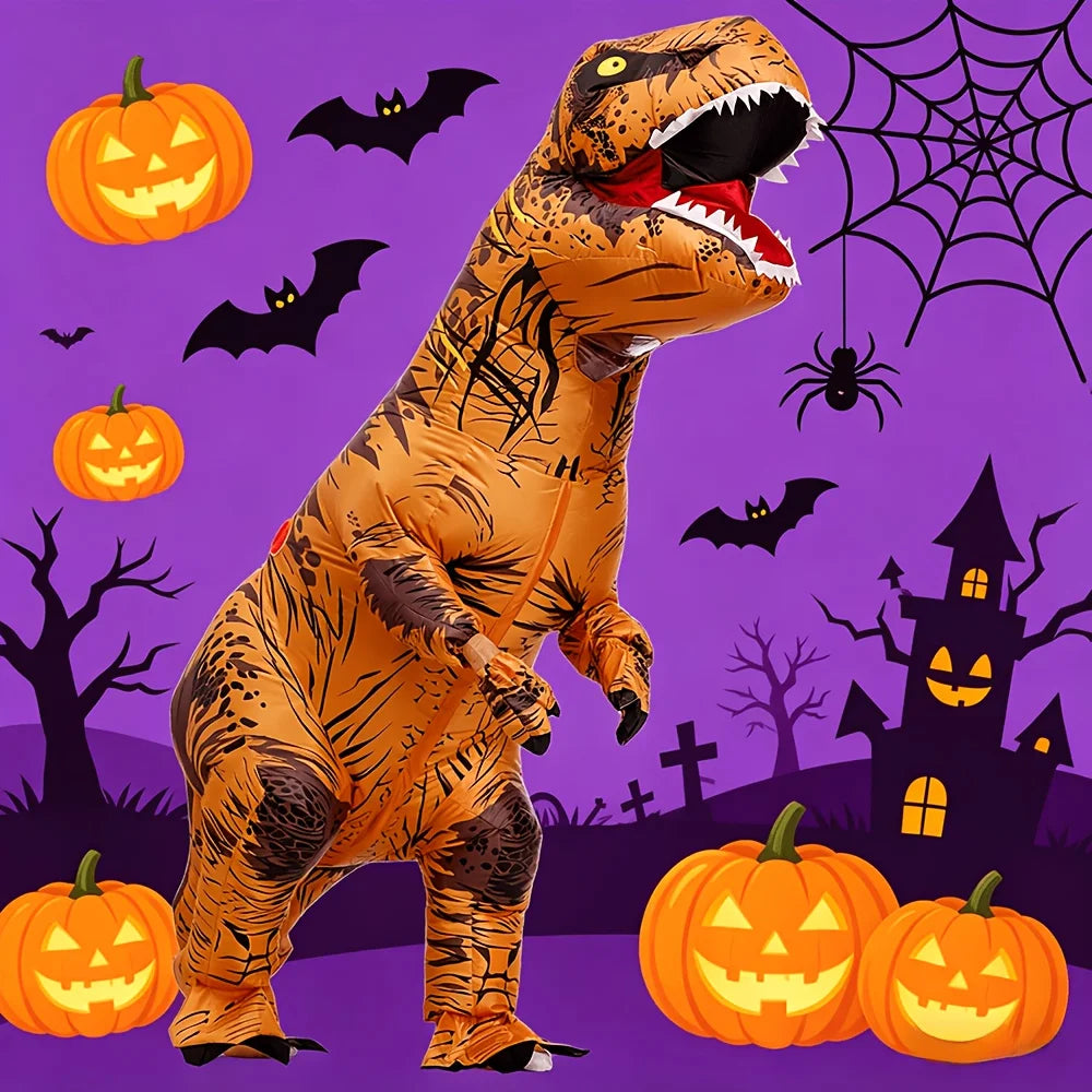 Disfraz Inflable de Dinosaurio T-Rex para Adulto